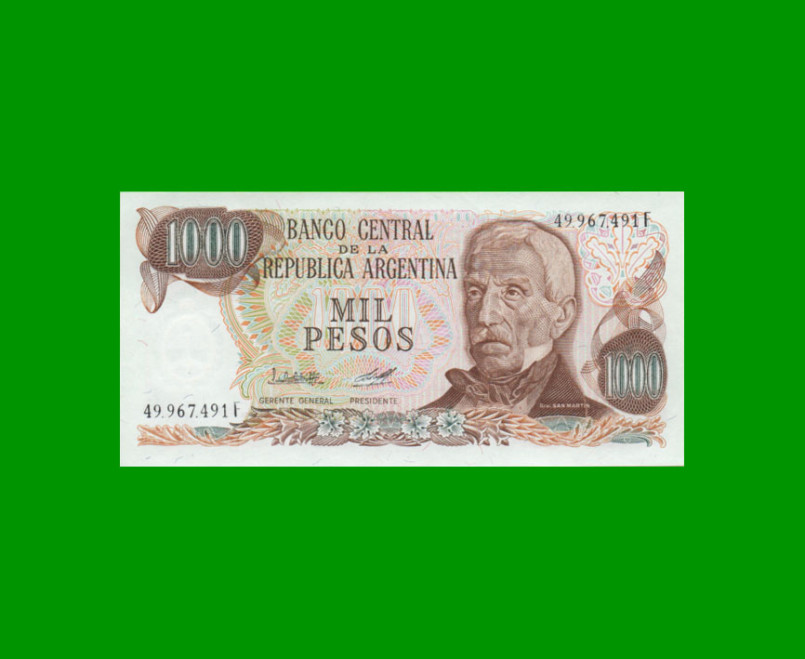 PESOS LEY 18.188 $1.000,00, BOT 2450a, AÑO 1979, ESTADO EXCELENTE+ .-