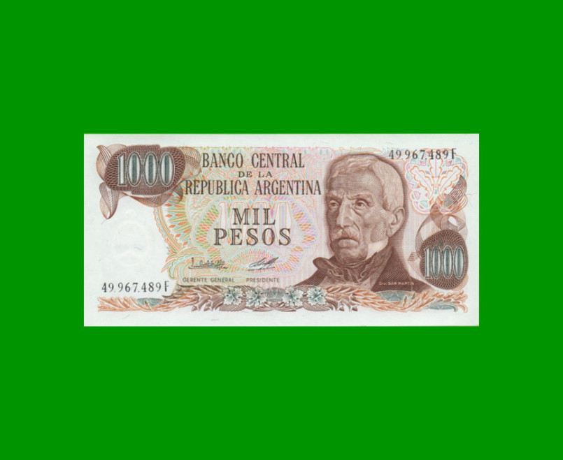 PESOS LEY 18.188 $1.000,00, BOT 2450a, AÑO 1979, ESTADO SIN CIRCULAR.-