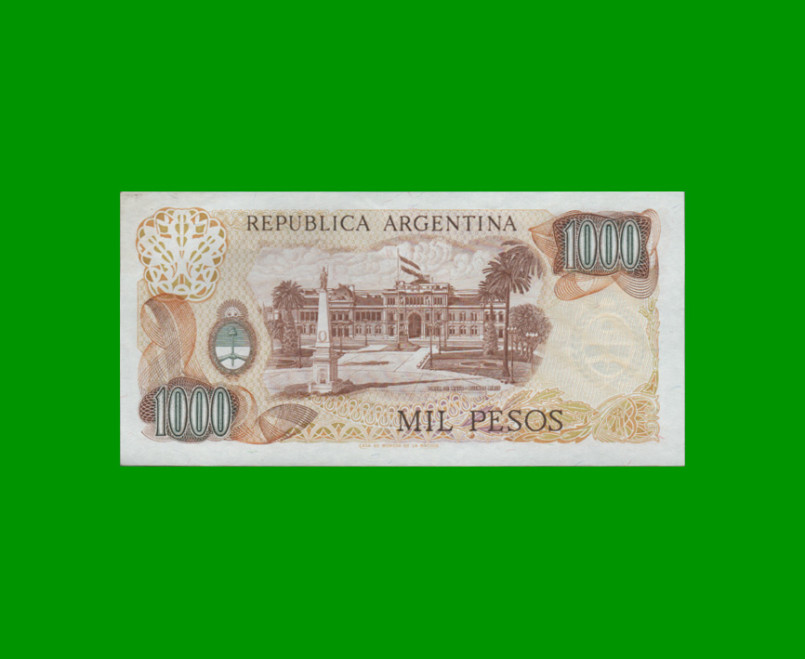 PESOS LEY 18.188 $1.000,00, BOT 2450c, AÑO 1980, ESTADO EXCELENTE+ .- - Imagen 2