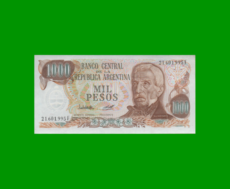 PESOS LEY 18.188 $1.000,00, BOT 2450c, AÑO 1980, ESTADO EXCELENTE+ .-