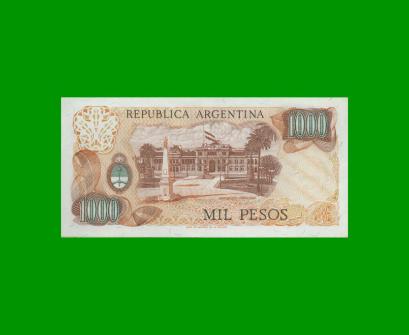 PESOS LEY 18.188 $1.000,00, BOT 2451, AÑO 1980, ESTADO SIN CIRCULAR.- - Imagen 2