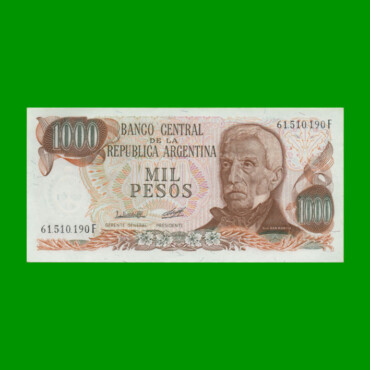 PESOS LEY 18.188 $1.000,00, BOT 2451, AÑO 1980, ESTADO SIN CIRCULAR.-