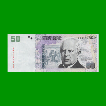 PESOS CONVERTIBLES 2do DISEÑO $50,00, BOT 3632, AÑO 2014, ESTADO SIN CIRCULAR.-