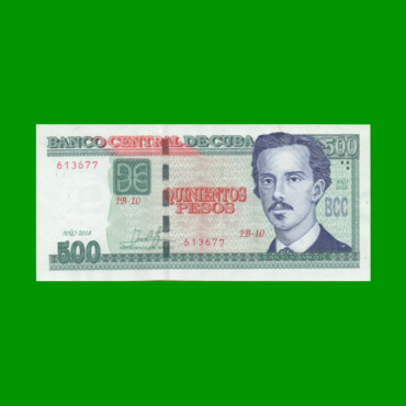 BILLETE DE CUBA $500,00 PICK 131, AÑO 2018, ESTADO EXCELENTE.-