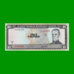 BILLETE DE EL SALVADOR 10 COLONES, PICK 144, AÑO 1996 ESTADO SIN CIRCULAR.-
