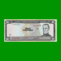 BILLETE DE EL SALVADOR 10 COLONES, PICK 144, AÑO 1996 ESTADO SIN CIRCULAR.-