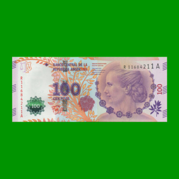 REPOSICION BILLETE CONVERTIBLE TERCER DISEÑO $ 100,00, BOT 4345a, ESTADO SIN CIRCULAR.-