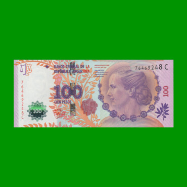 PESOS 3er DISEÑO $100,00, BOT 4302a, AÑO 2013, ESTADO SIN CIRCULAR.-