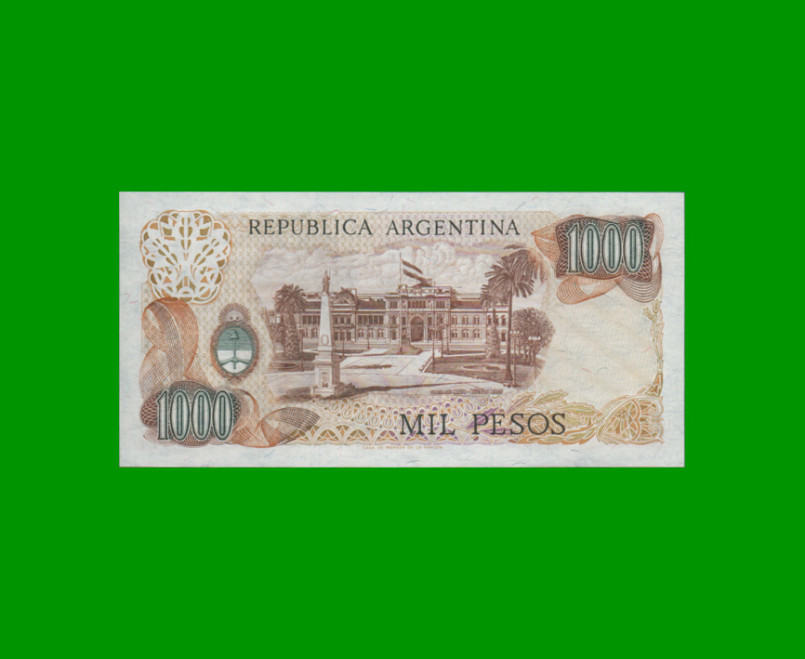 PESOS LEY 18.188 $1.000,00, BOT 2451d, AÑO 1980, ESTADO SIN CIRCULAR.- - Imagen 2