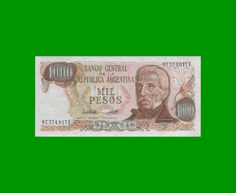 PESOS LEY 18.188 $1.000,00, BOT 2451d, AÑO 1980, ESTADO SIN CIRCULAR.-