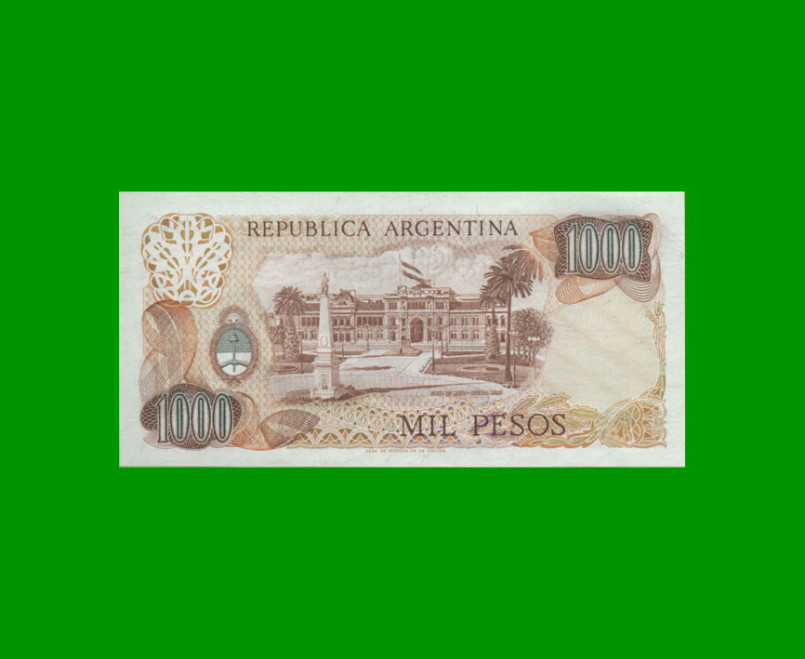 PESOS LEY 18.188 $1.000,00, BOT 2452, AÑO 1980, ESTADO SIN CIRCULAR.- - Imagen 2