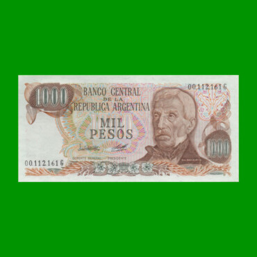 PESOS LEY 18.188 $1.000,00, BOT 2452, AÑO 1980, ESTADO SIN CIRCULAR.-