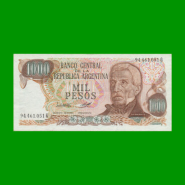 PESOS LEY 18.188 $1.000,00, BOT 2453, AÑO 1981, ESTADO EXCELENTE.-