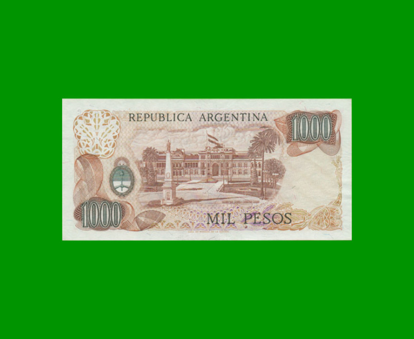 PESOS LEY 18.188 $1.000,00, BOT 2453, AÑO 1981, ESTADO EXCELENTE+ .- - Imagen 2