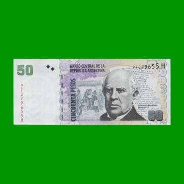 PESOS CONVERTIBLES 2do DISEÑO $50,00, BOT 3634, AÑO 2014, ESTADO EXCELENTE+.-