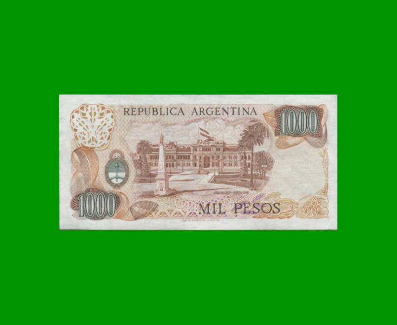 PESOS LEY 18.188 $1.000,00, BOT 2453, AÑO 1981, ESTADO SIN CIRCULAR.- - Imagen 2