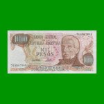 PESOS LEY 18.188 $1.000,00, BOT 2453, AÑO 1981, ESTADO SIN CIRCULAR.-