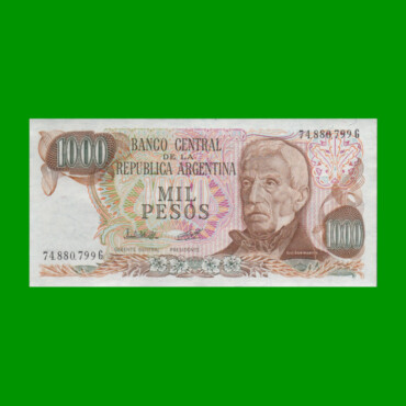 PESOS LEY 18.188 $1.000,00, BOT 2453, AÑO 1981, ESTADO SIN CIRCULAR.-