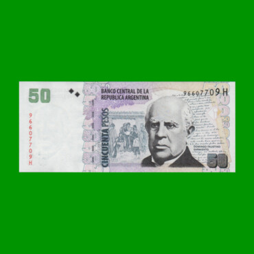 PESOS CONVERTIBLES 2do DISEÑO $50,00, BOT 3634, AÑO 2014, ESTADO SIN CIRCULAR.-