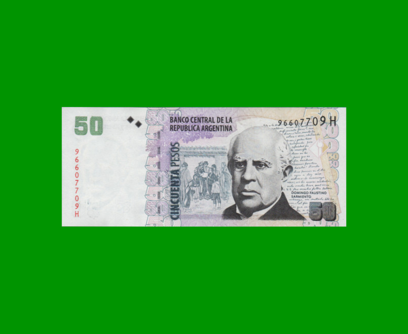 PESOS CONVERTIBLES 2do DISEÑO $50,00, BOT 3634, AÑO 2014, ESTADO SIN CIRCULAR.-