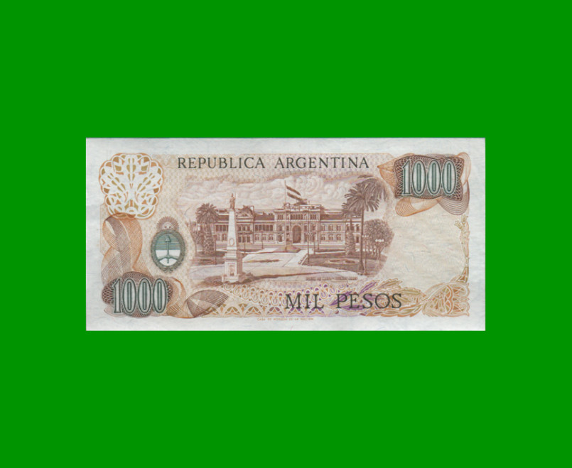 PESOS LEY 18.188 $1.000,00, BOT 2454, AÑO 1981, ESTADO EXCELENTE- .- - Imagen 2