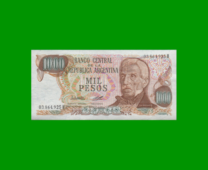 PESOS LEY 18.188 $1.000,00, BOT 2454, AÑO 1981, ESTADO EXCELENTE- .-