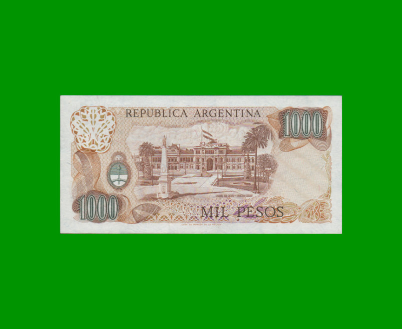 PESOS LEY 18.188 $1.000,00, BOT 2456, AÑO 1981, ESTADO EXCELENTE+ .- - Imagen 2