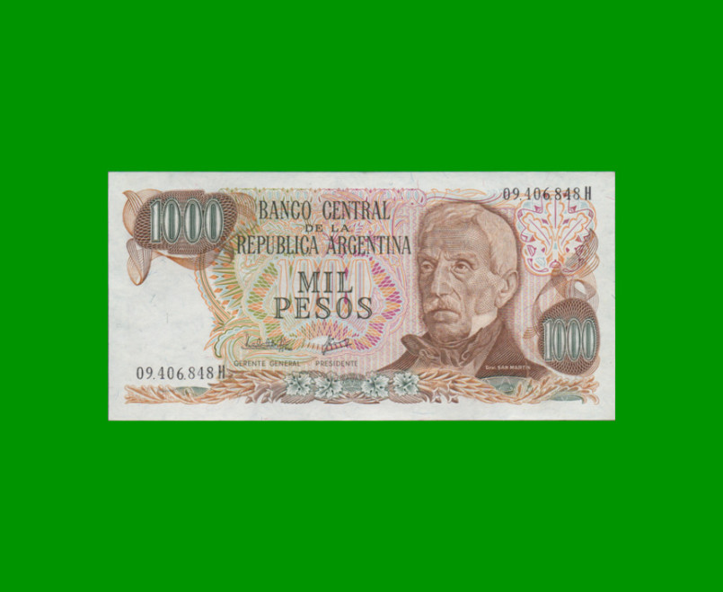 PESOS LEY 18.188 $1.000,00, BOT 2456, AÑO 1981, ESTADO EXCELENTE+ .-