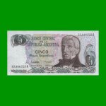 PESOS ARGENTINOS $5,00, BOT 2610a, AÑO 1984, ESTADO EXCELENTE+ .-