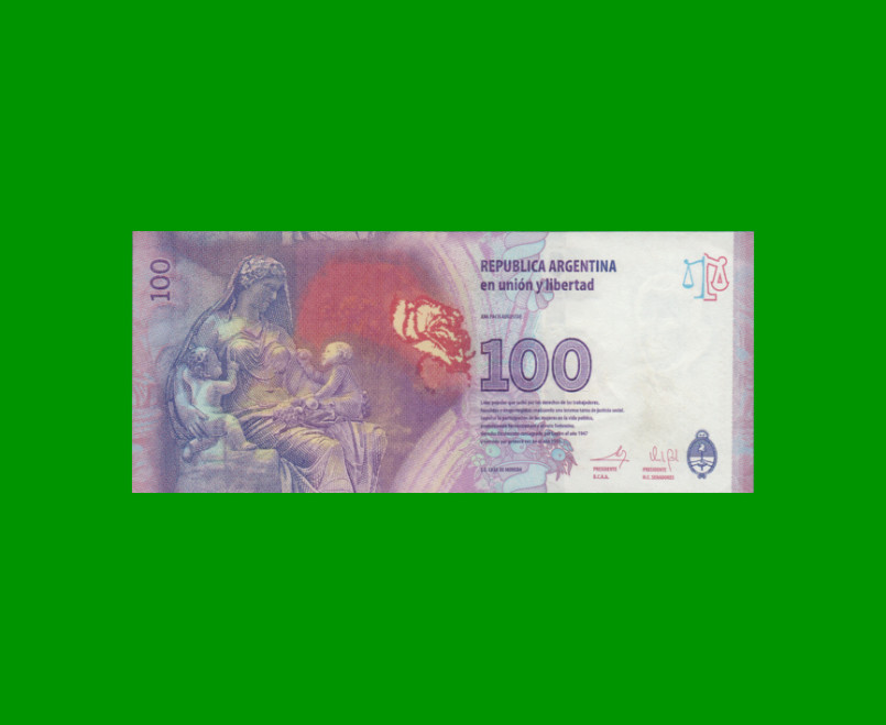 PESOS 3er DISEÑO $100,00, BOT 4303, AÑO 2013, ESTADO EXCELENTE.- - Imagen 2