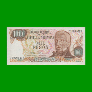 PESOS LEY 18.188 $1.000,00, BOT 2459, AÑO 1982, ESTADO EXCELENTE+ .-