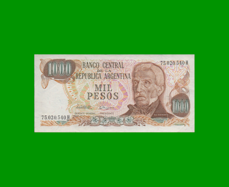 PESOS LEY 18.188 $1.000,00, BOT 2459, AÑO 1982, ESTADO EXCELENTE+ .-