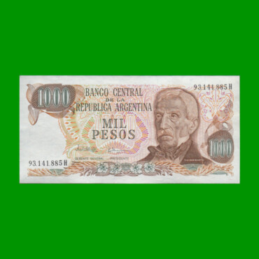 PESOS LEY 18.188 $1.000,00, BOT 2459, AÑO 1982, ESTADO SIN CIRCULAR.-