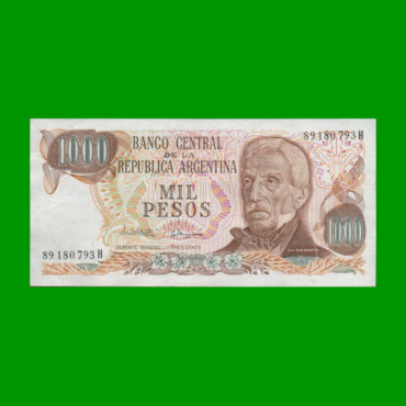 PESOS LEY 18.188 $1.000,00, BOT 2459a, AÑO 1982, ESTADO EXCELENTE.-