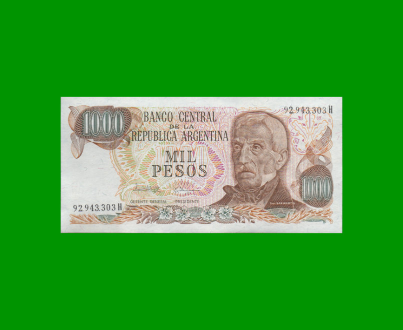 PESOS LEY 18.188 $1.000,00, BOT 2459a, AÑO 1982, ESTADO SIN CIRCULAR.-