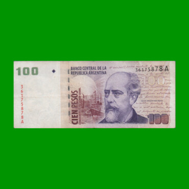 PESOS CONVERTIBLES 2do DISEÑO $100,00, BOT 3702, AÑO 2000, ESTADO MUY BUENO- .-