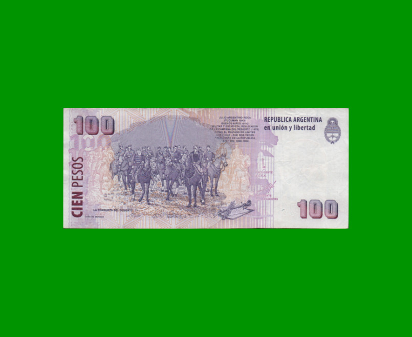 PESOS CONVERTIBLES 2do DISEÑO $100,00, BOT 3702, AÑO 2000, ESTADO MUY BUENO.- - Imagen 2