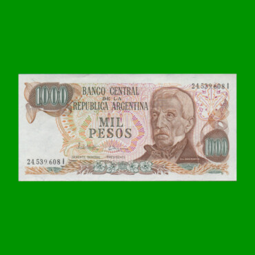 PESOS LEY 18.188 $1.000,00, BOT 2460, AÑO 1982, ESTADO EXCELENTE.-