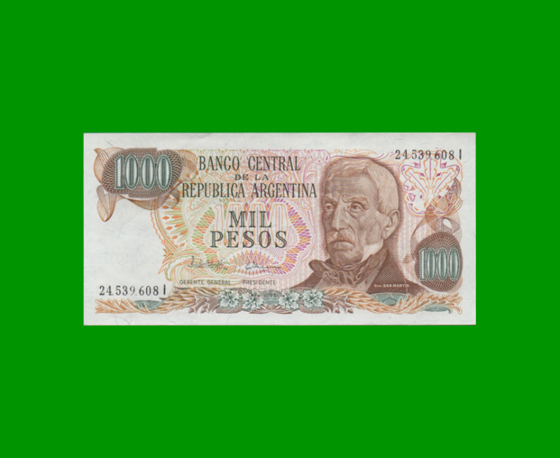 PESOS LEY 18.188 $1.000,00, BOT 2460, AÑO 1982, ESTADO EXCELENTE.-