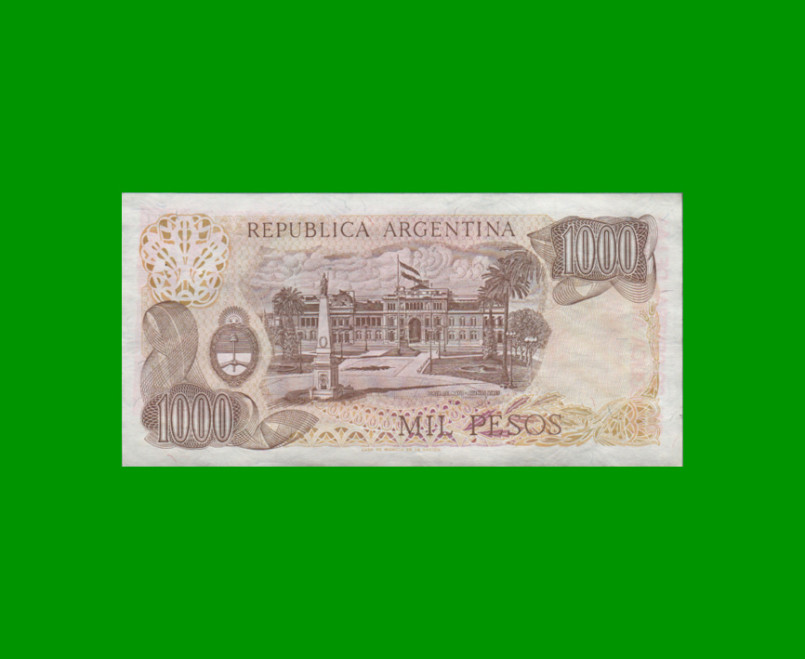 PESOS LEY 18.188 $1.000,00, BOT 2460, AÑO 1982, ESTADO EXCELENTE+ .- - Imagen 2