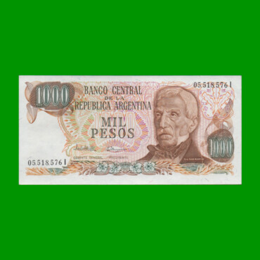 PESOS LEY 18.188 $1.000,00, BOT 2460a, AÑO 1982, ESTADO EXCELENTE+ .-
