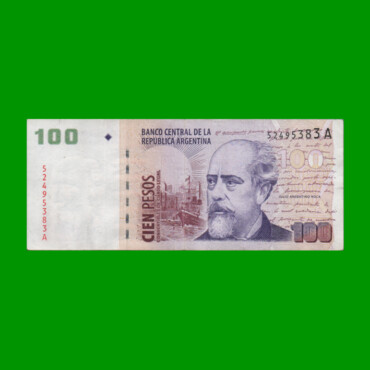 PESOS CONVERTIBLES 2do DISEÑO $100,00, BOT 3704, AÑO 2000, ESTADO MUY BUENO+.-