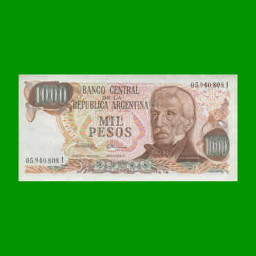 PESOS LEY 18.188 $1.000,00, BOT 2460a, AÑO 1982, ESTADO SIN CIRCULAR.-