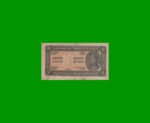 BILLETE DE YUGOSLAVIA 10 DINAR, PICK 50c, AÑO 1944 ESTADO BUENO.-