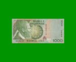 BILLETE DE ALBANIA 1.000 LEKE, PICK 65, AÑO 1996, ESTADO MUY BUENO- .-