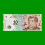 PESOS 3er DISEÑO $10,00, BOT 4001, AÑO 2016, ESTADO EXCELENTE.-