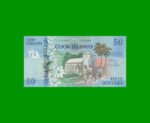 BILLETE DE ISLAS COOK 50 DOLARES, PICK 10a, AÑO 1992 ESTADO SIN CIRCULAR.- - Imagen 2