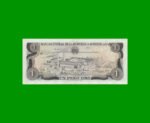 BILLETE DE REPUBLICA DOMINICANA $1,00 ORO PICK 117b, AÑO 1981 ESTADO EXCELENTE+.- - Imagen 2