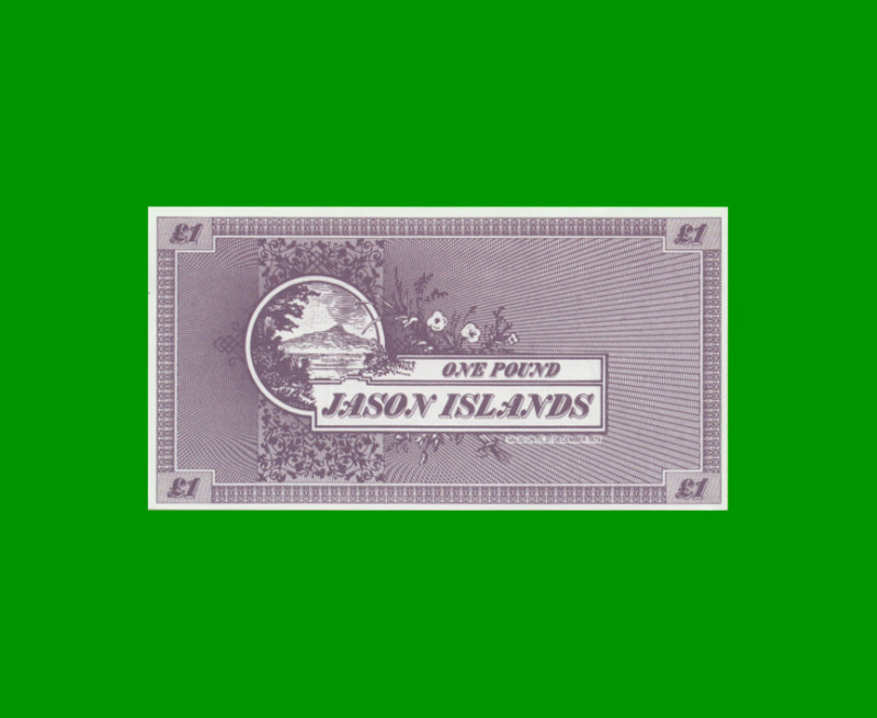 BILLETE DE ISLAS SEBALDES O SEBALDINAS (ISLAS JASON) 1 POUND FANTASIA