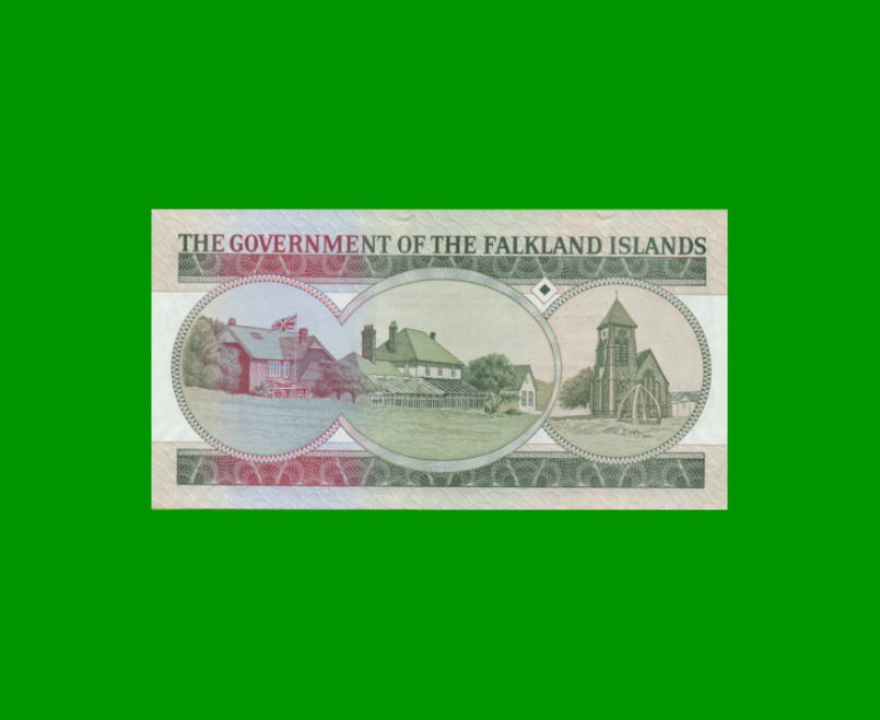 BILLETE DE ISLAS MALVINAS 10 LIBRAS, PICK 18, ESTADO SIN CIRCULAR.- - Imagen 2